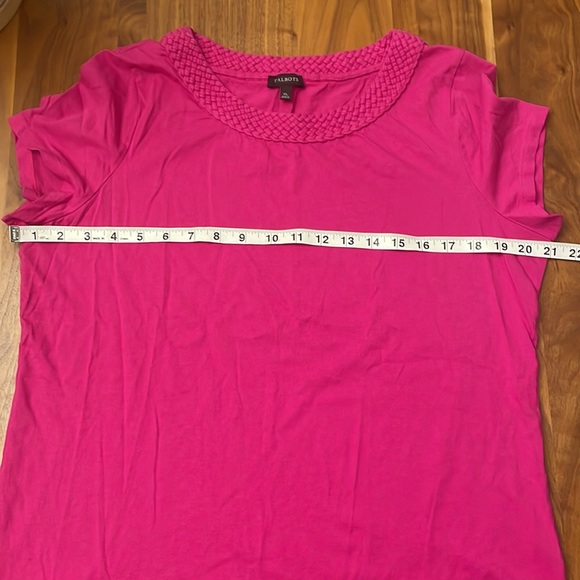 Talbots Pink Tee Size XL - Picture 3 of 4